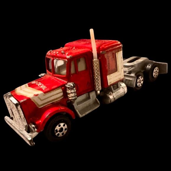 VINTAGE Yatming Kenworth RED DEVIL Lorry Truck Diecast Hong Kong - Picture 5 of 6